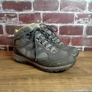 Hi-Tec Hiking Boots Womens Size 9 Halona Mid Wp Brown Trail Trekking